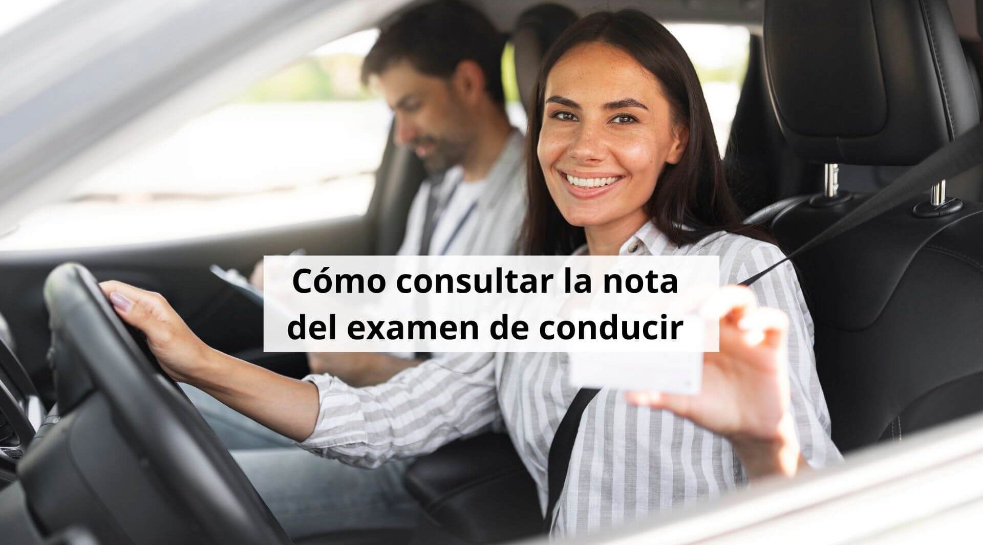 nota examen dgt