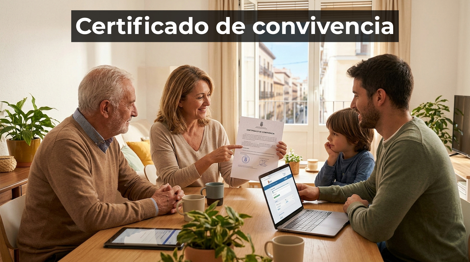 solicitar certificado de convivencia online