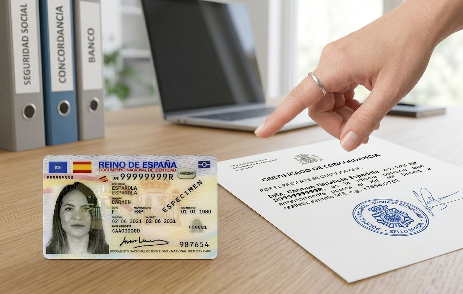 cita certificado de concordancia