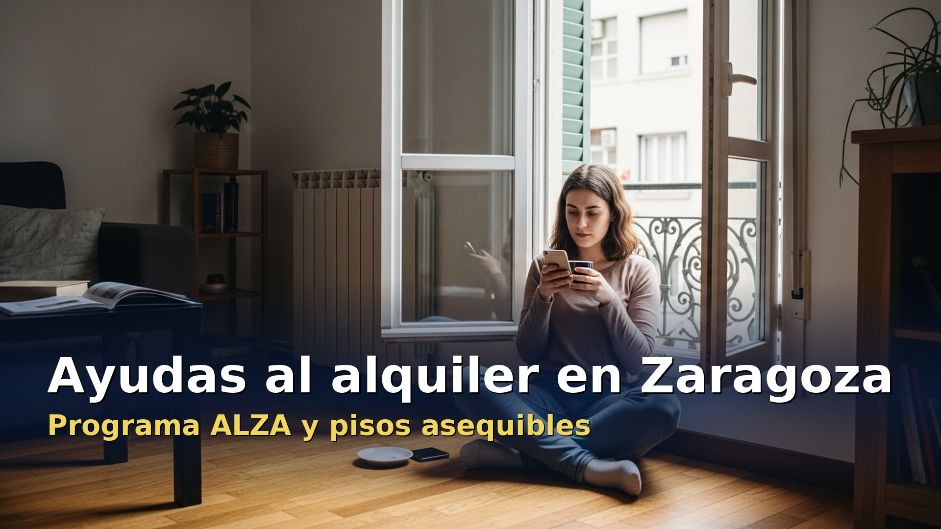 Ayudas al alquiler en Zaragoza: pareja recibiendo las llaves de un piso del programa ALZA