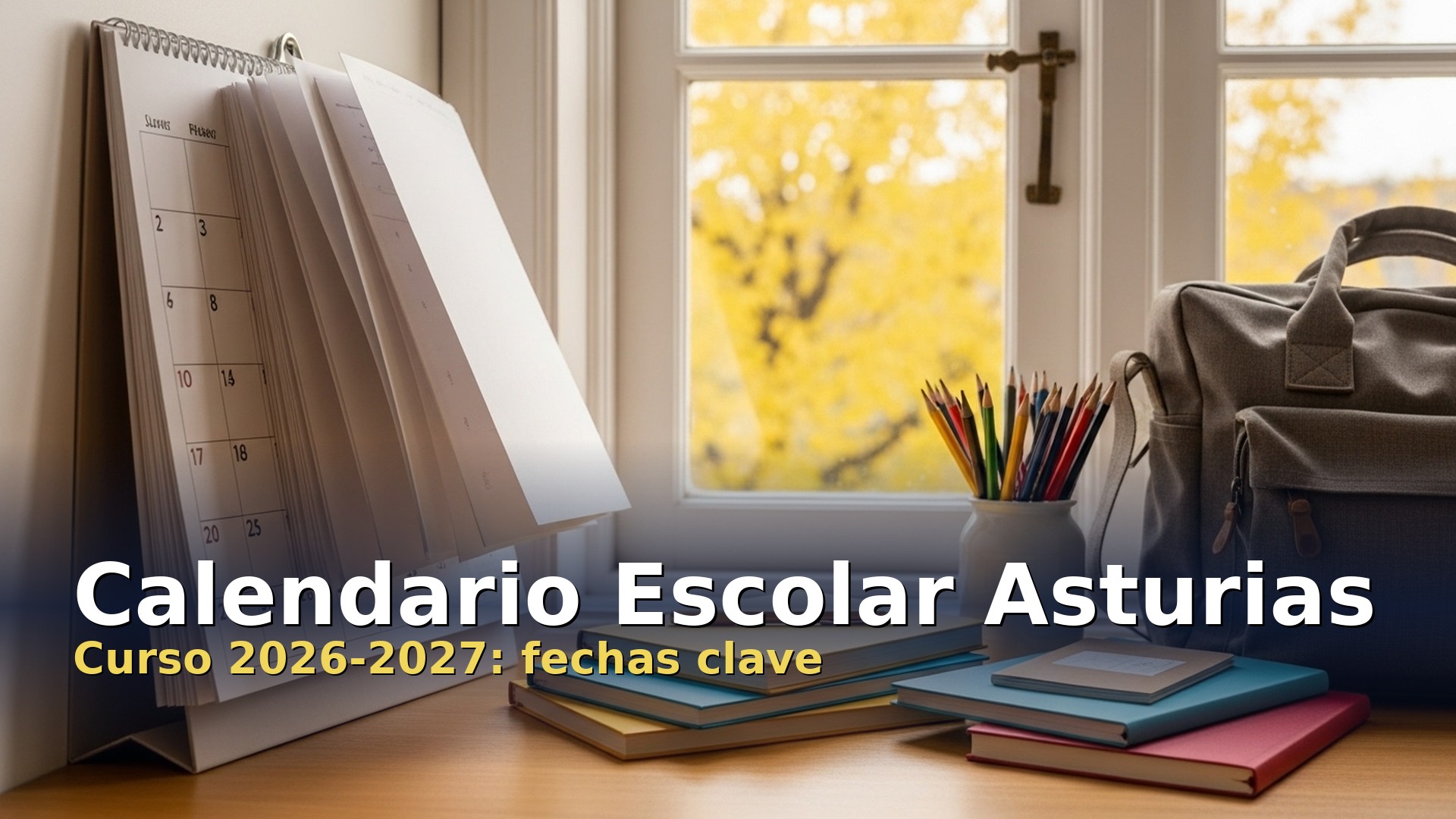 Calendario escolar de Asturias 2026-2027