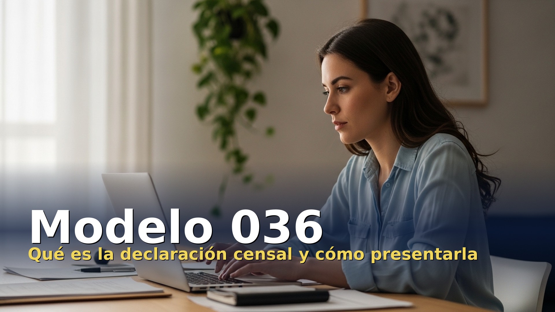 Modelo 036: autónoma presentando la declaración censal en Hacienda