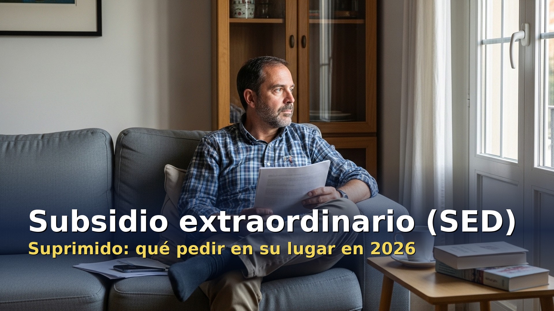 subsidio extraordinario por desempleo suprimido: qué pedir en su lugar en 2026