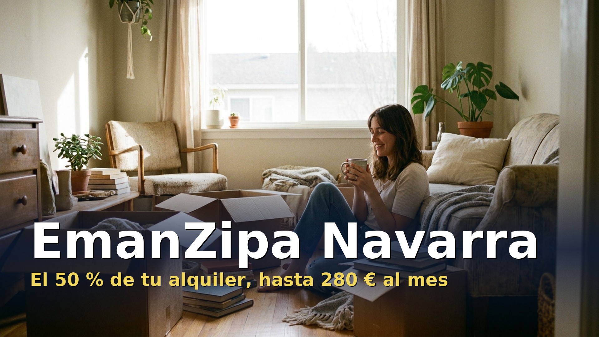 EmanZipa Navarra: ayuda al alquiler joven del 50 % con un máximo de 280 € al mes