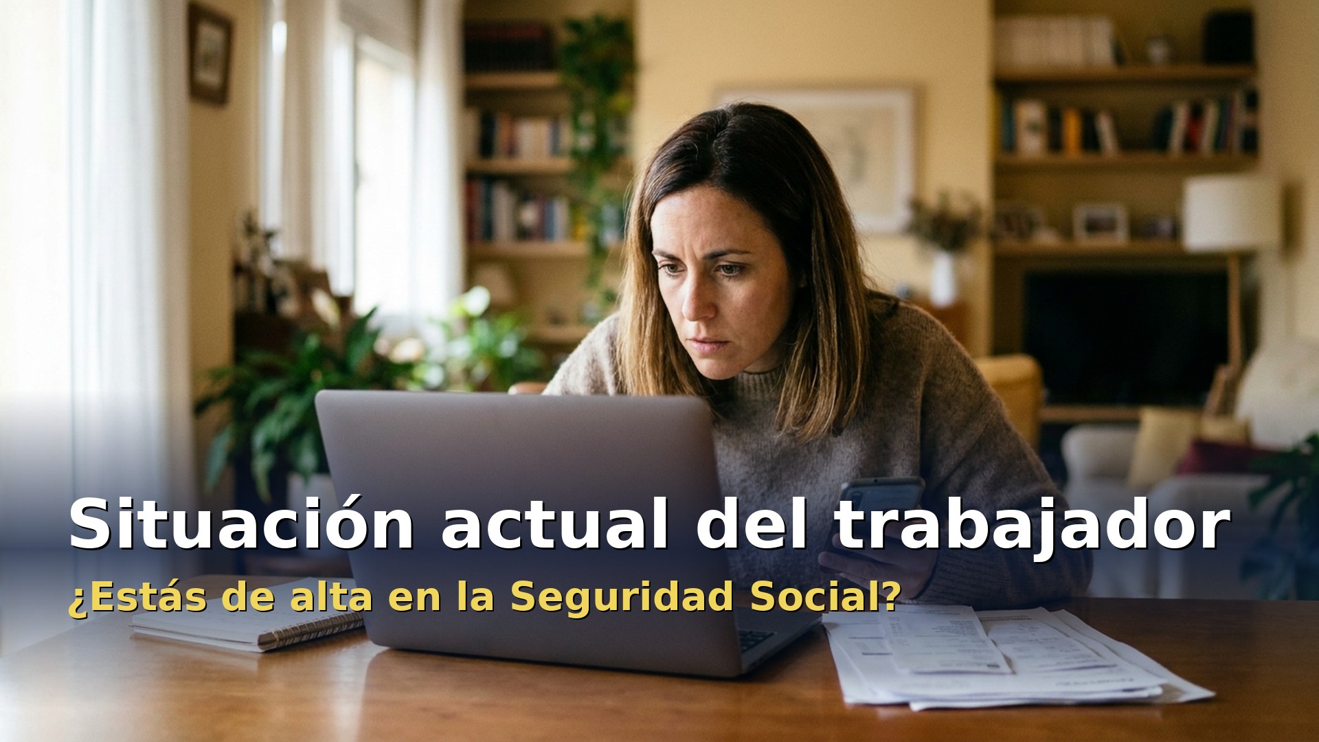 Informe de situación actual del trabajador para comprobar el alta en la Seguridad Social