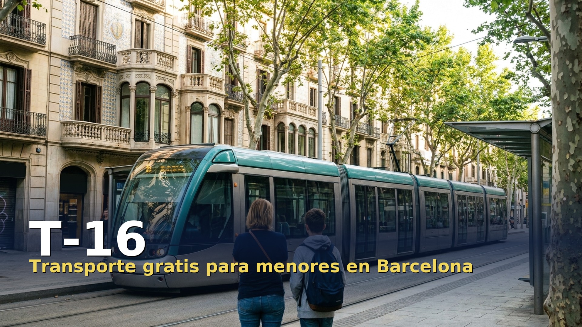T-16, transporte gratis para menores en el área de Barcelona