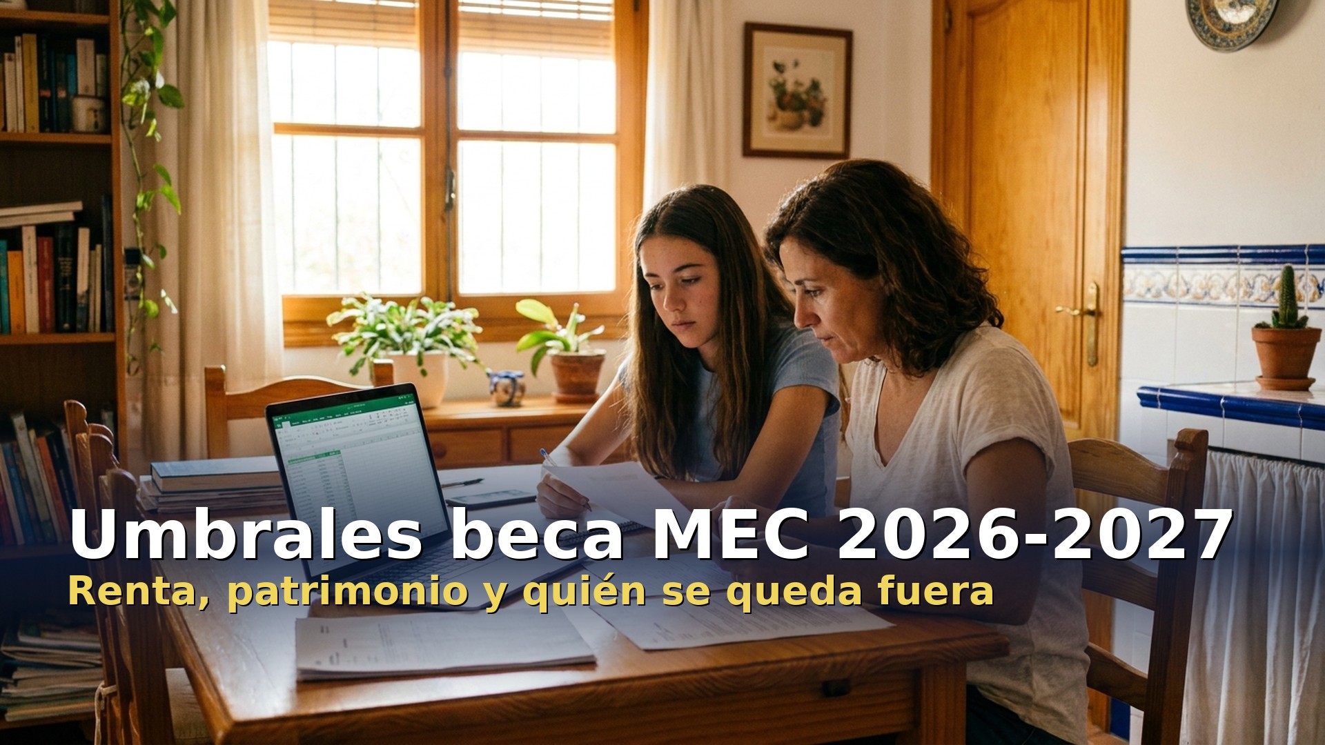 Umbrales de la beca MEC: una familia revisa la renta y el patrimonio para saber si le dan la beca