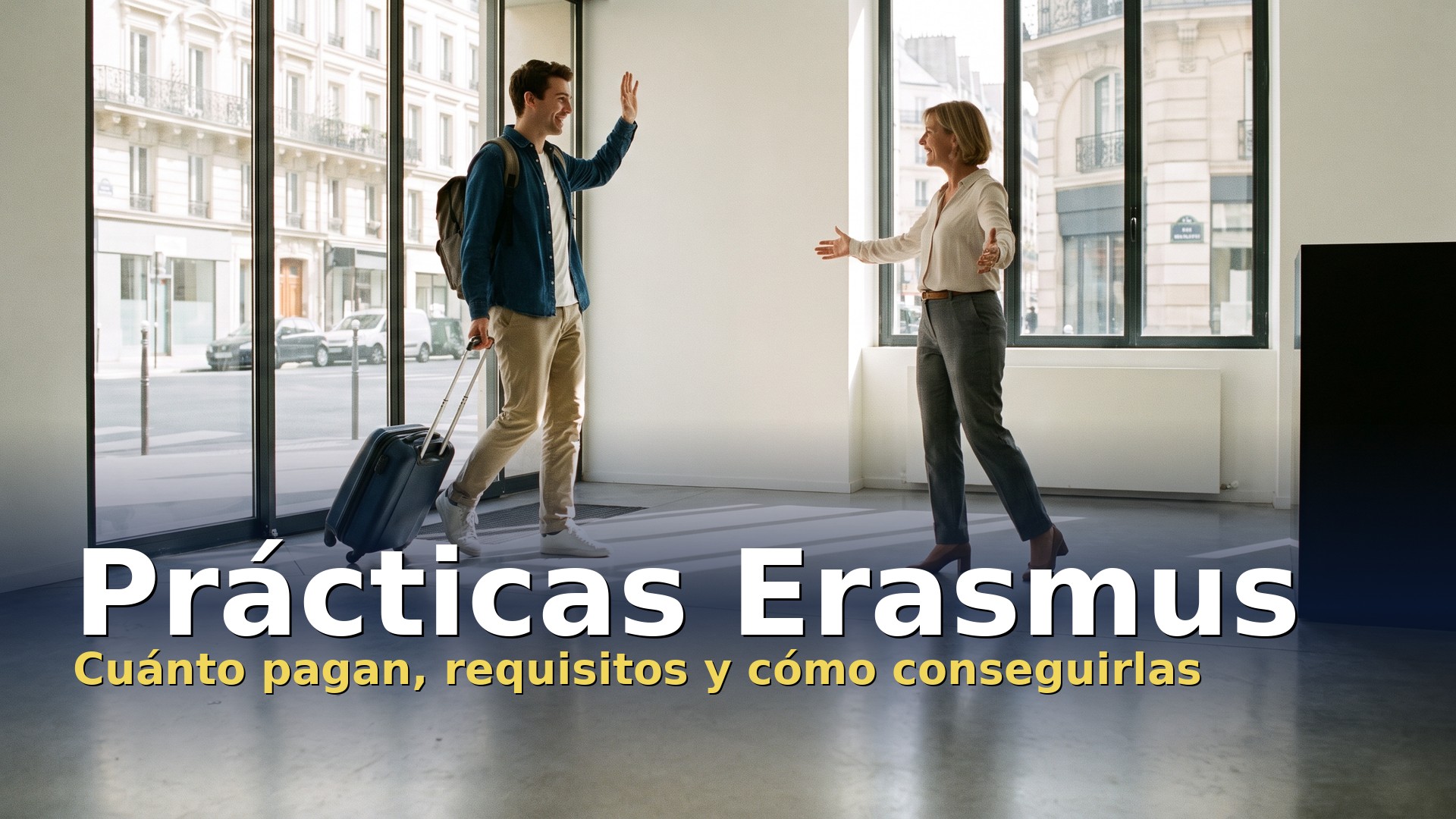 Prácticas Erasmus: estudiante recién llegado a una empresa en el extranjero