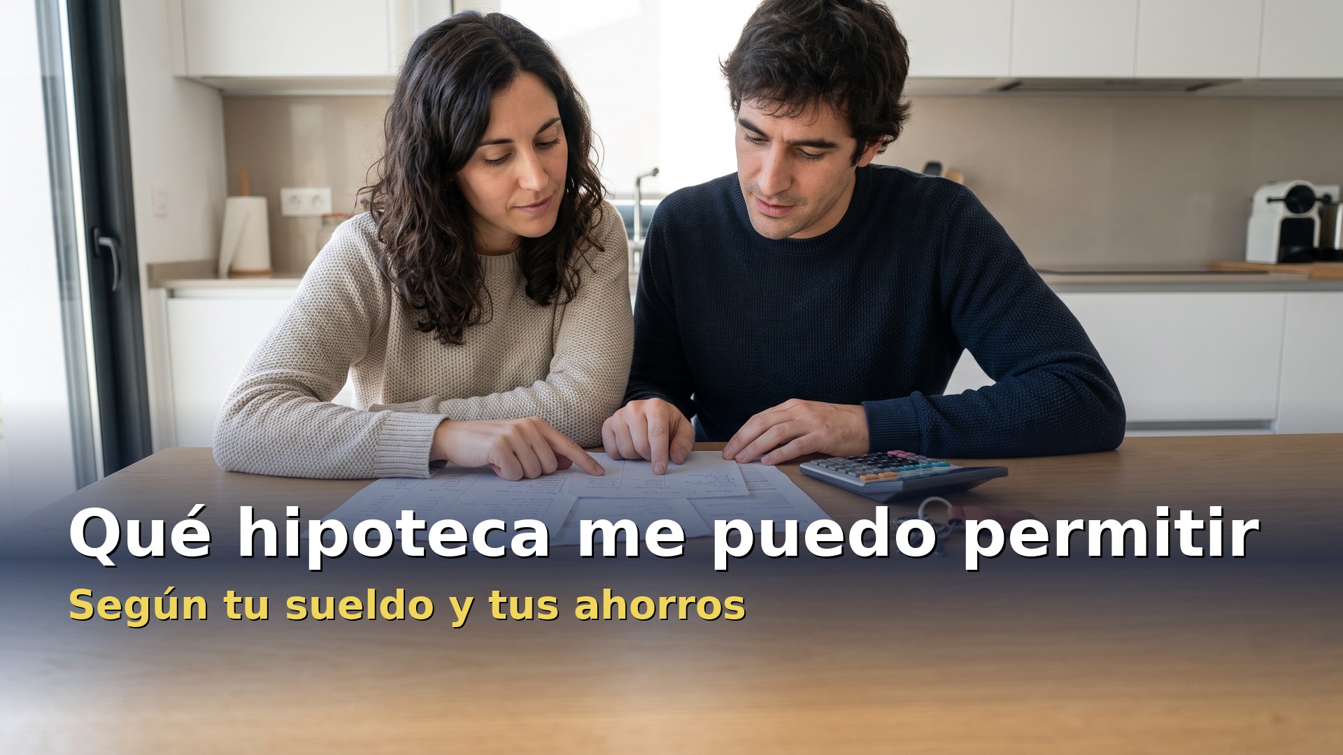Qué hipoteca me puedo permitir: pareja calculando su presupuesto en casa